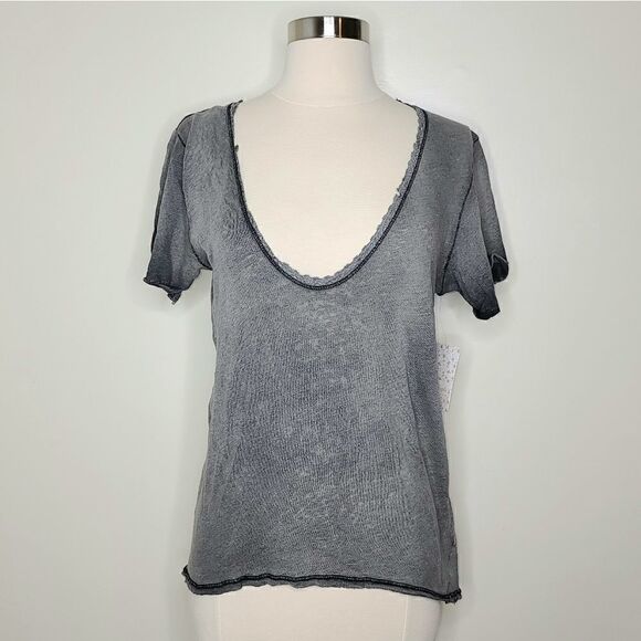 Free People We The Free | NWT Heathered Ombre Tee - Picture 1 of 7